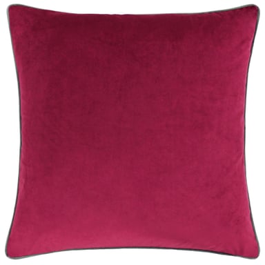 Paoletti Meridian Piped Velvet Cushion Cover