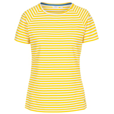 Trespass Damen T-Shirt Ani, kurzärmlig (Sonnengelb mit Streifen)