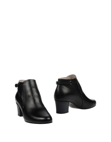 Jil Sander Navy Black Calf Leather Ankle Boots