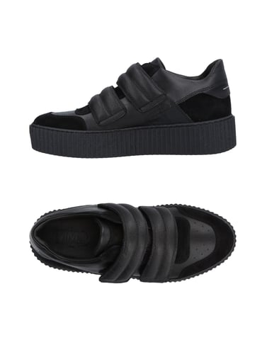 MM6 Maison Margiela Black Leather Sneakers