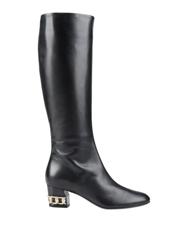 Casadei Black Leather Boots