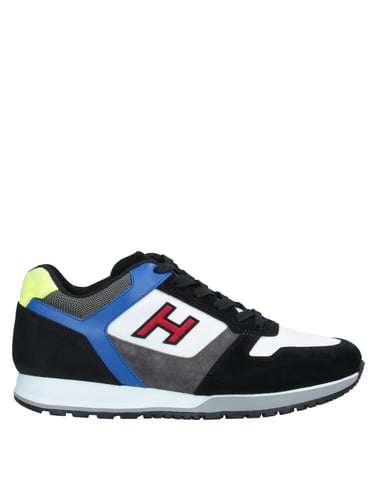 Hogan Black Leather Sneakers