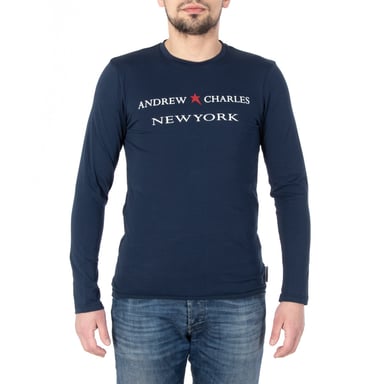 Andrew Charles von Andy Hilfiger Herren LS T-Shirt TS160 031002 Selma Navy