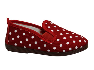 Faulende Gallur Kinder Rot/Weiß Plimsolls