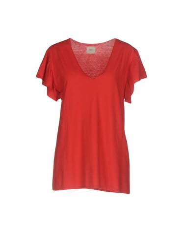 Merci Red Cotton T-Shirt