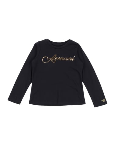 TOPWEAR Armani Junior Black Girl Cotton