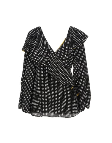 Diane Von Furstenberg Black Silk Blouse