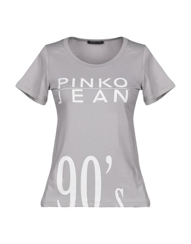Pinko Woman T-shirts Grey Cotton