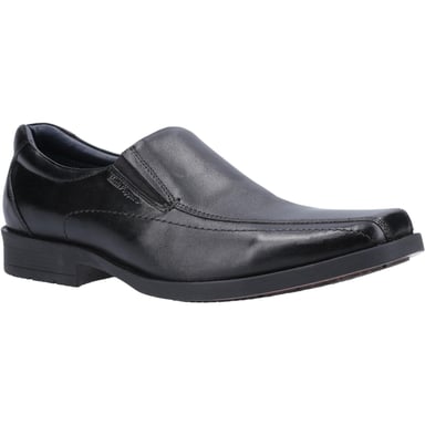 Hush Puppies Jungen Brody Lederschuhe (Schwarz)