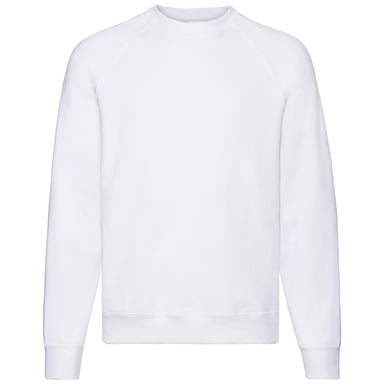 Fruit Of The Loom Herren Classic 80/20 Raglan Sweatshirt (Weiß)
