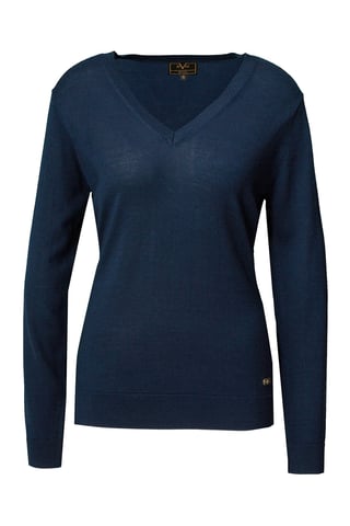19V69 Italia Damen Pullover Klaudia Marineblau