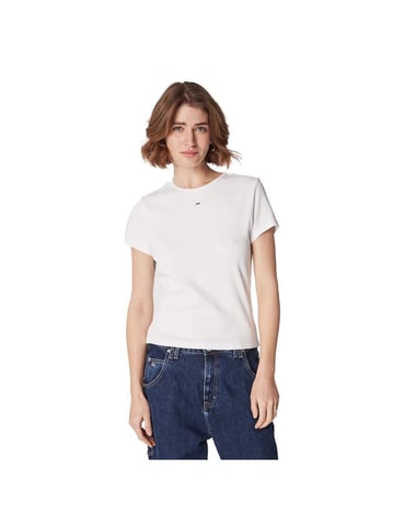 T-Shirt Tommy Jeans Damen Essential Cotelé