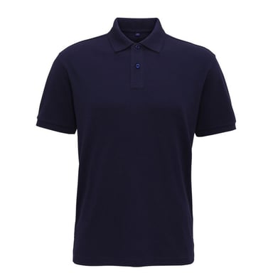 Asquith & Fox Herren-Super-Glattstrick-Poloshirt (Marine)