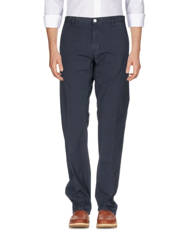 TROUSERS Henry Cotton'S Slate blue Man Cotton