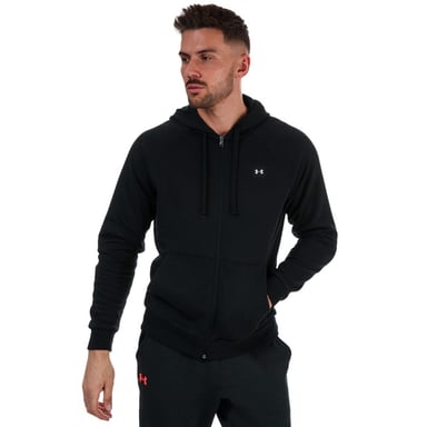 Men's Under Armour Rival Fleece Zip Hoodie in Black