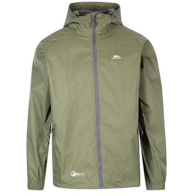 Trespass Erwachsene Unisex Qikpac Packaway wasserdichte Jacke (Moos)