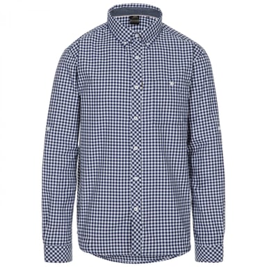Trespass Herren Yafforth Baumwollhemd (Blaustreifen)