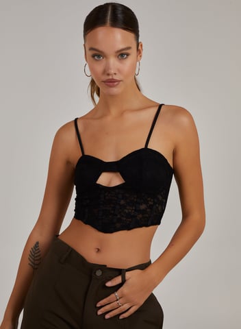 Cut Out Corset Top