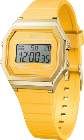 Ice Watch Ice Digit Retro - Helle Ananas Damenuhr Gelb 022053
