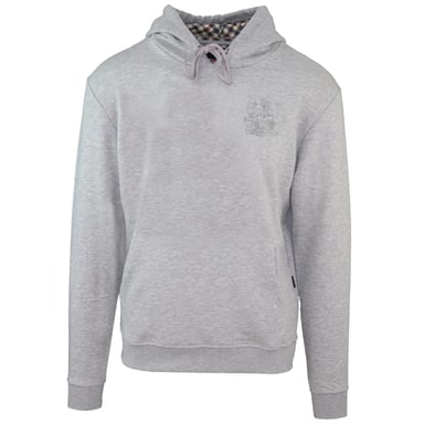 Aquascutum Monotone Aldis Emblem Logo Grau Hoodie