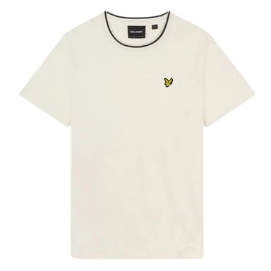 Lyle & Scott Kreide-T-Shirt mit gespitztem Kragen