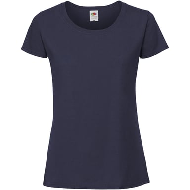 Fruit Of The Loom Womens/Ladies Fit Ringspun Premium Tshirt (Navy)