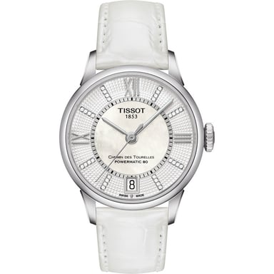 Tissot Chemin Des Tourelles Damenweiße Uhr T0992071611600