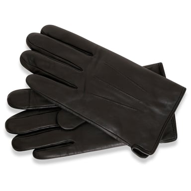 Barneys Originals Black Classic Leather Glove