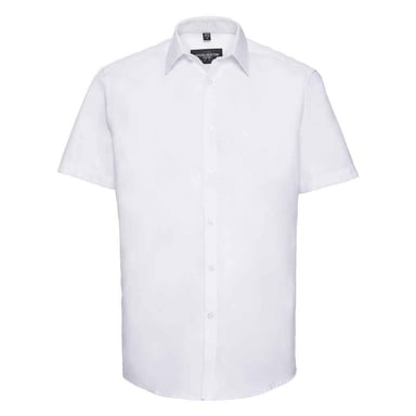 Russell Collection - Formelles Hemd für Herren kurzärmlig (Weiß)