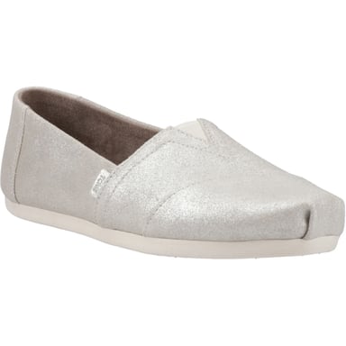 TOMS Alpargata mit Cloudbound Leder Damen Silber Espadrilles