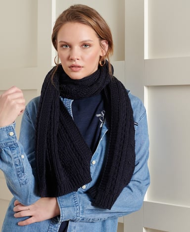 Superdry Écharpe en maille torsadée Lannah
