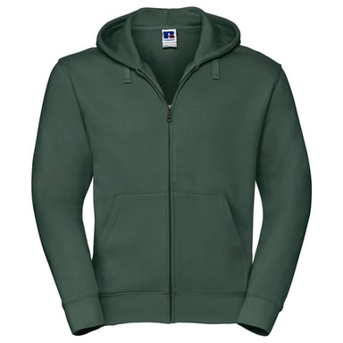 Russell - "Authentic" Hoodie mit durchgehendem Reißverschluss für Herren (Flaschengrün)