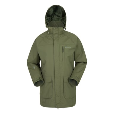 Mountain Warehouse Herren Glacier II Lange Wasserdichte Jacke (Grün)