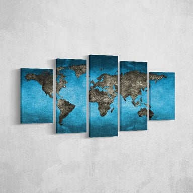HOMEMANIA Tableau Monde, Multicouleur