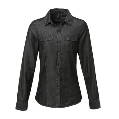 Premier - Hemd für Damen (Jeans-Schwarz)