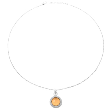 Orphelia Damen-Kette aus 925er Sterlingsilber mit Anhänger - Silber ZH-6041/1