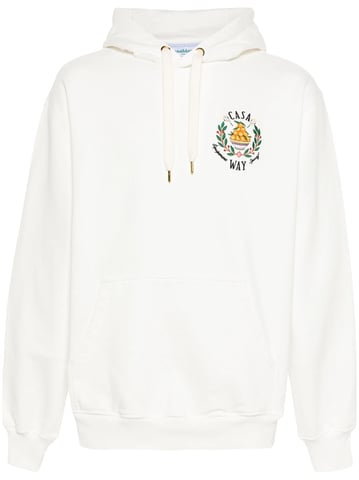 Casablanca Casa Weg Schüssel Orangen bestickt Hoodie in weiß