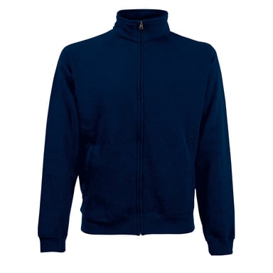 Fruit Of The Loom Herren Premium 70/30 Zip Neck Sweatshirt (Deep Navy)