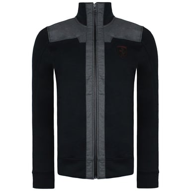 Puma Scuderia Ferrari Herren-Trainingsjacke, Schwarz