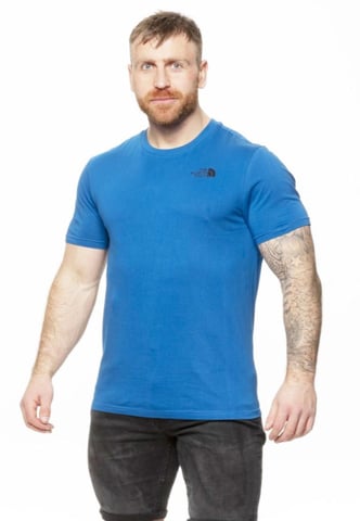 The North Face Mens SS einfache Kuppel T Shirt Bomber blau