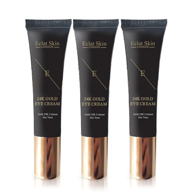 3x Unter-Augen-Creme Gold 24K