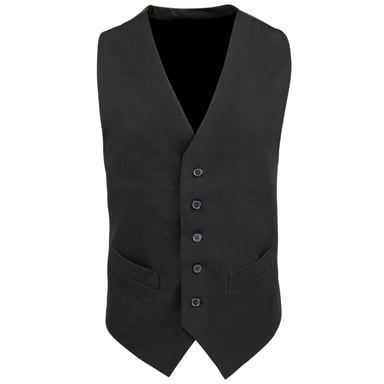 Premier Herren gefütterte Polyesterweste / Catering / Barkleidung (Schwarz)