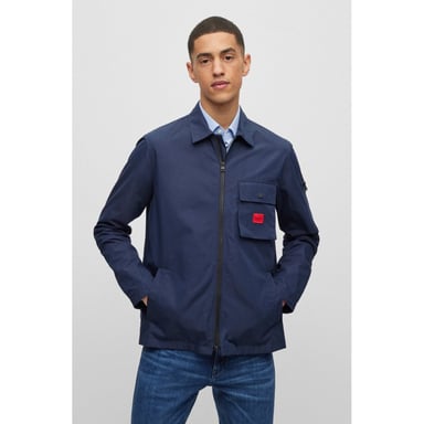 HUGO Emmond Mens Zip Overshirt