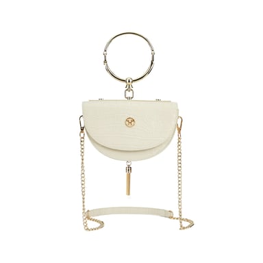 VICTORIA HYDE Halbmond-Umhängetasche Beige
