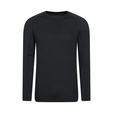 Mountain Warehouse Herren Vermont Base Layer Top (Schwarz)