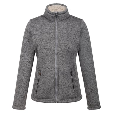 Regatta - "Razia II" Fleecejacke Durchgehender Reißverschluss für Damen (Sturmgrau/Helles Vanillegelb)