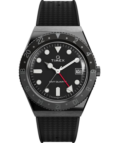 Timex Q Reissue Schwarz Herren Armbanduhr TW2V38200
