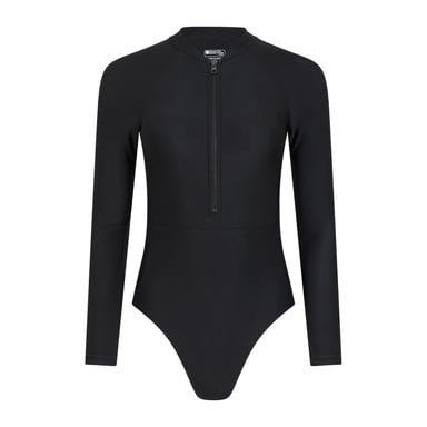 Mountain Warehouse - "Surfer" Badeanzug für Damen Langärmlig (Pechschwarz)