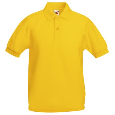Fruit of the Loom - Poloshirt für Kinder kurzärmlig (Sonnenblume)