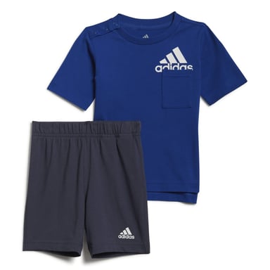 Ensemble ete Badge Of Sport adidas Pour Garçon en Bleu Roi Blanc